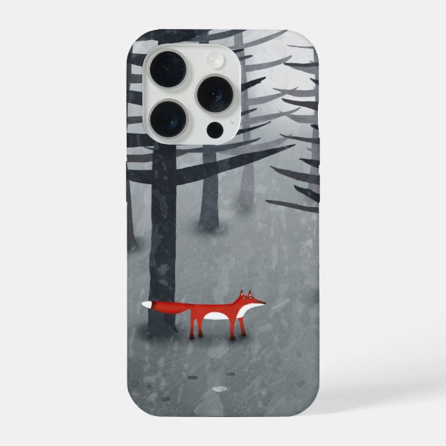 Coque iPhone Forêt Fox (Verso)