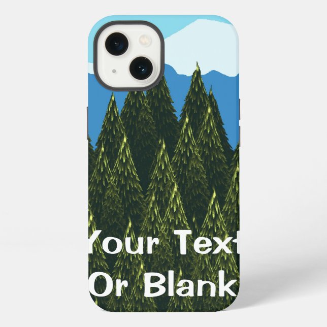 Coque iPhone Forêt fractale (Verso)