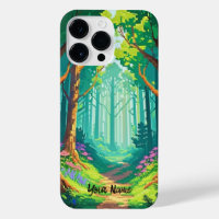 Forêt magique Pixel Art Nom personnalisé