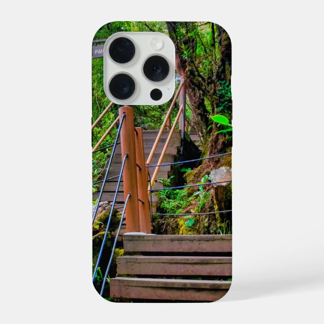 Coque iPhone Forêt moussue (Verso)