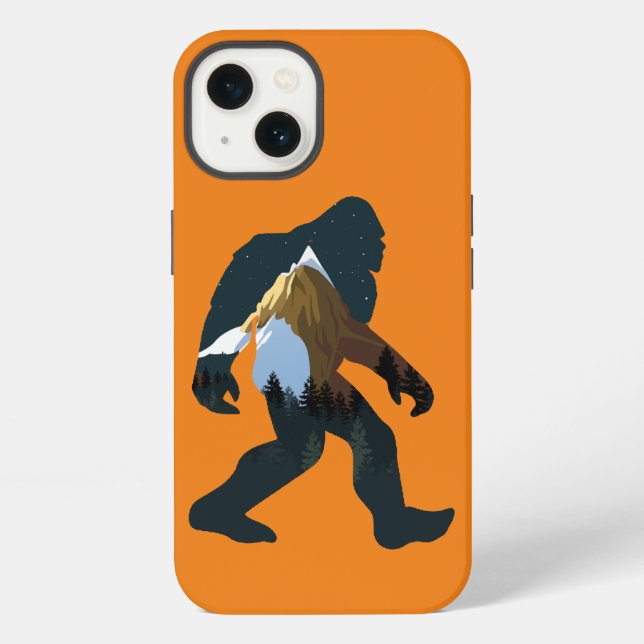 Coque iPhone Forêt Nocturne Bigfoot (Verso)