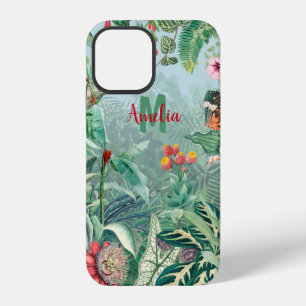 Coque iPhone 12 Forêt tropicale fantastique et fabuleuse Monogramm
