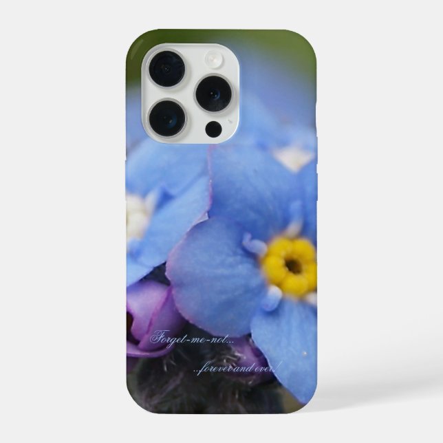 Coque iPhone Forget-me-not forever and ever! (Verso)
