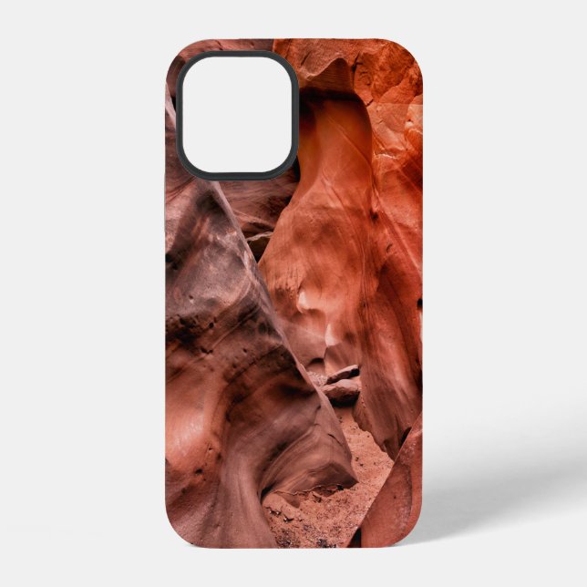 Coque iPhone Formations rocheuses brunes (Verso)