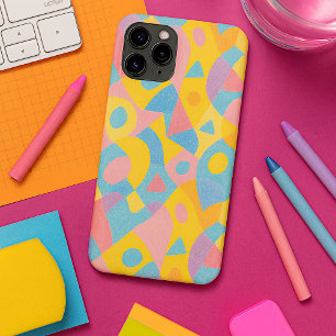 Coque iPhone 16 Pro Max Formes Amorphes Ludiques et Funky Motif d'Art au C