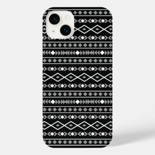 Formes Aztec Motif gris noir
