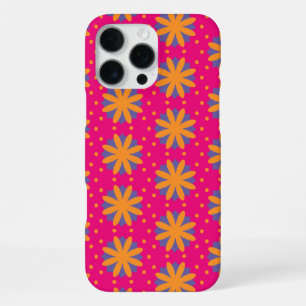 Coque iPhone 16 Pro Max formes de cercle floral coloré