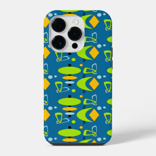 Coque Pour iPhone 14 Plus Formes de Totem Croissant Rétro