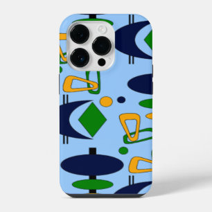 Coque Pour iPhone 14 Pro Formes de Totem en Croissant Rétro