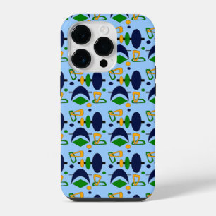 Coque Pour iPhone 14 Pro Formes de Totem en Croissant Rétro