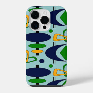 Coque Pour iPhone 14 Pro Formes de Totem en Croissant Rétro