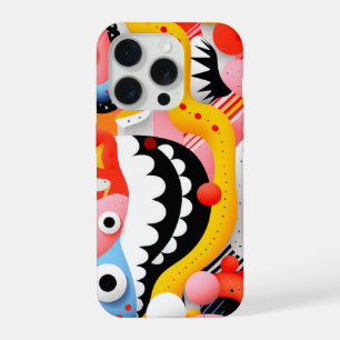 Coque iPhone 15 Pro Formes douces avec dents et motifs