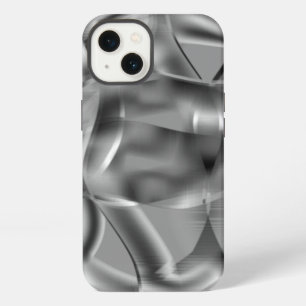 Etui iPhone 13 Formes incurvées grises, avec des tons lumineux