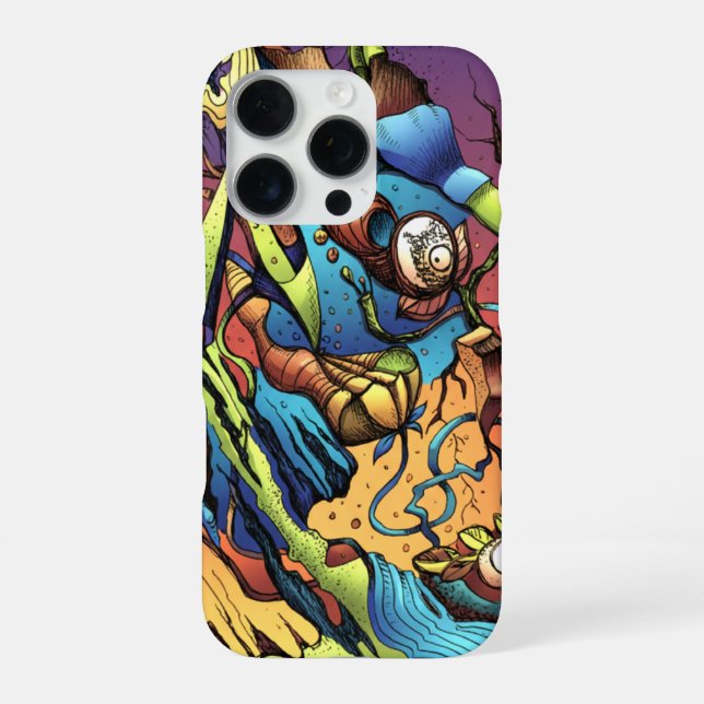 Coque iPhone Formes libres dans le style de la bande dessinée (Verso)