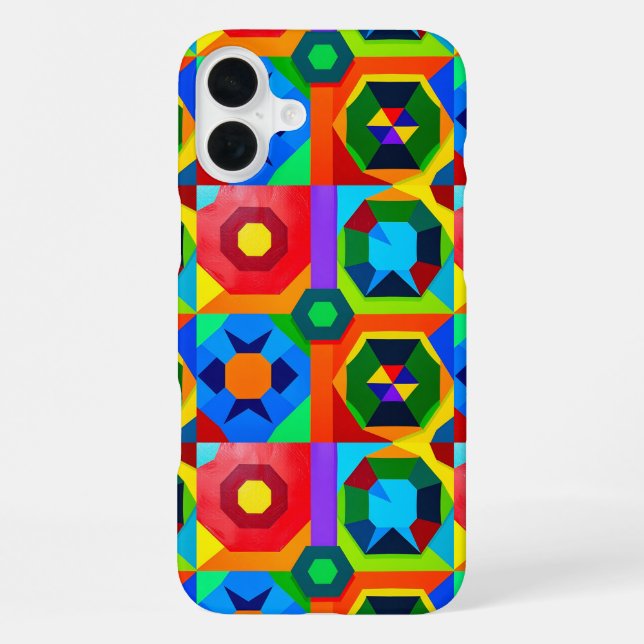 Coque iPhone Formes multicolores 2 (Verso)