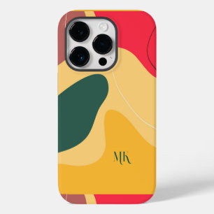 Coque Pour iPhone 14 Plus Formes organiques abstraites colorées arrière-plan
