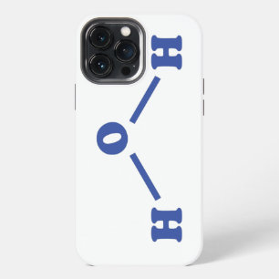 Etui iPhone 13 Pro Max Formule chimique moléculaire de l'eau