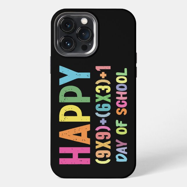 Coque iPhone Formule Mathématique 100 Jours D'école Drôle Prof  (Verso)