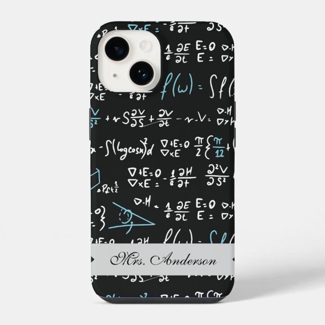 Coque iPhone Formules Mathématiques (Verso)