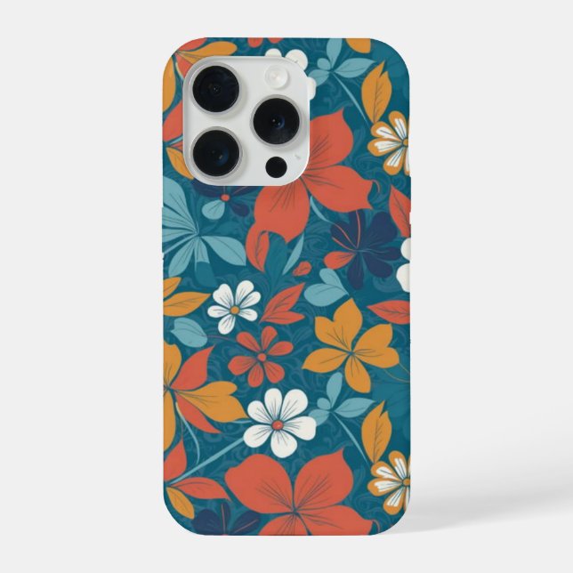 Coque iPhone Forte configuration florale estivale (Verso)