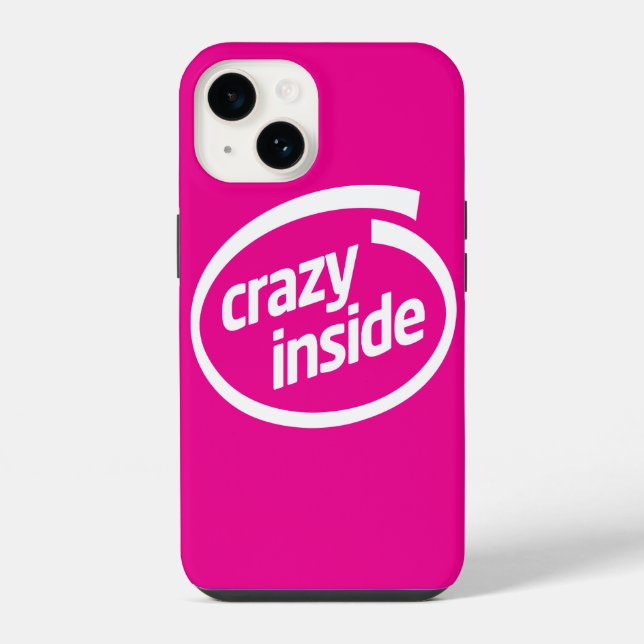 Coque iPhone Fou à l'intérieur (Verso)