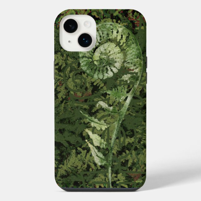 Coque iPhone Fougère (Verso)