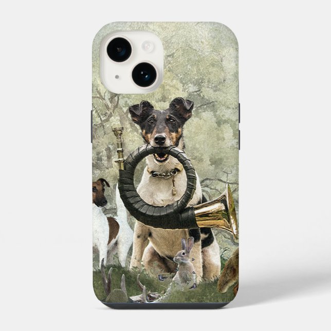 Coque iPhone Fox Terrier à poil lisse    (Verso)