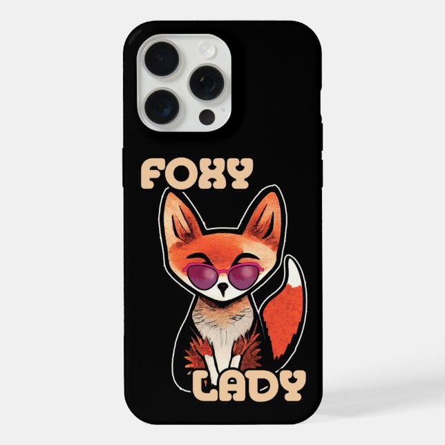 Coque iPhone Foxy Lady | Cute Fox (Verso)