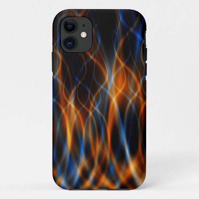 Coque iphone fractal de la flamme (Dos)