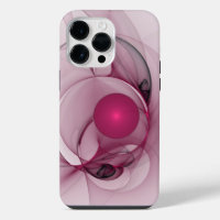 Fractale balançante, Art abstrait moderne rose bai