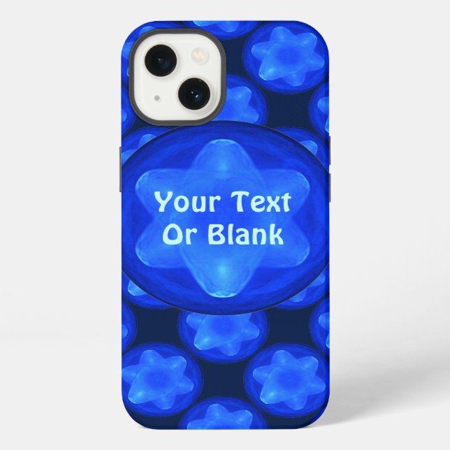 Coque iPhone Fractale Bluestar (Verso)