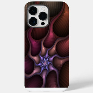 Coque Pour Pour iPhone 14 Pro Max Fractale colorée abstraite rayée brillante magique