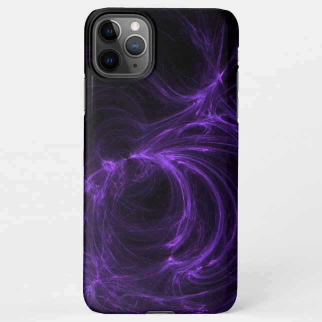 Coque iPhone Fractale pourpre (Dos)