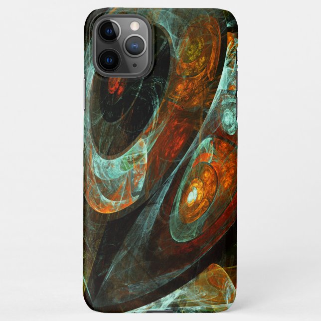 Coque iPhone Fractionner l'art Abstrait (Dos)