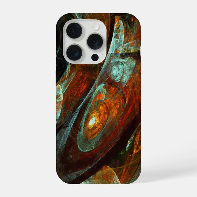 Coque iPhone Fractionner l'art Abstrait (Verso)