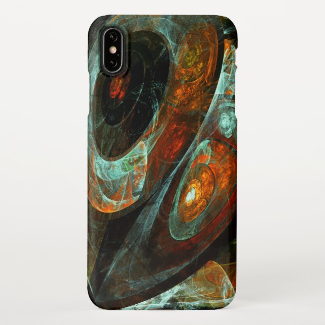 Coque iPhone Fractionner l'art Abstrait (Dos)