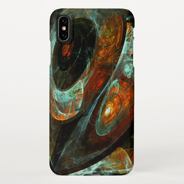 Coque iPhone Fractionner l'art Abstrait (Dos)