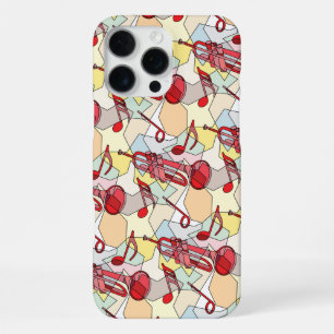 Coque iPhone 16 Pro Max Fragments de notes de musique de trompette