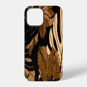 Coque iPhone 12 Fraise colorée : Aquarelle Peas Rose