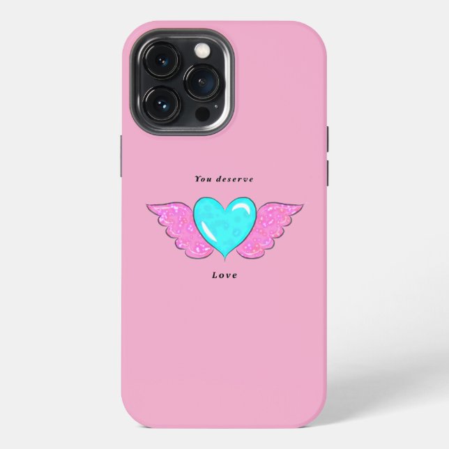 Coque iPhone Fraise rose (Verso)