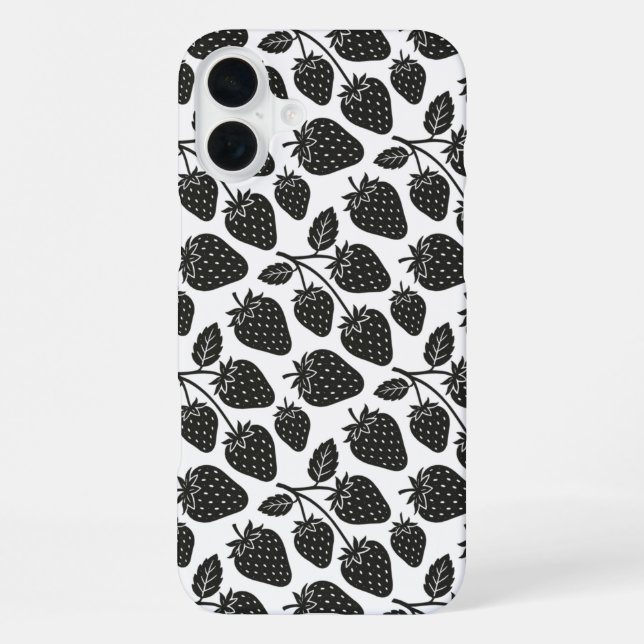 Coque iPhone Fraises (Verso)