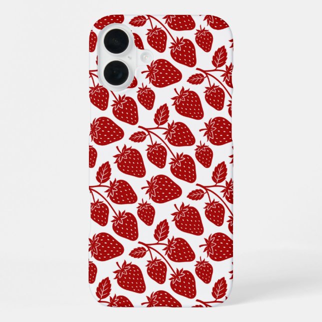 Coque iPhone Fraises (Verso)