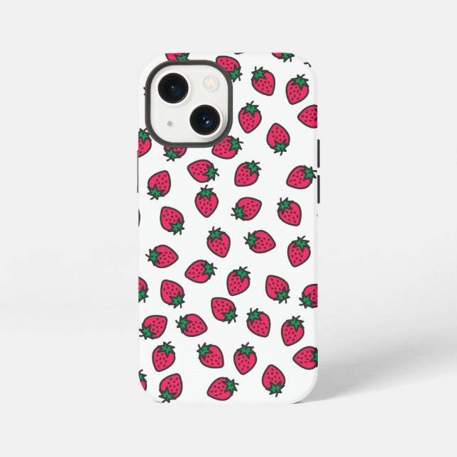 Coque iPhone Fraises (Verso)