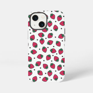 Etui iPhone 13 Mini Fraises Mignonnes