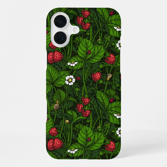 Coque iPhone Fraises sauvages (Verso)
