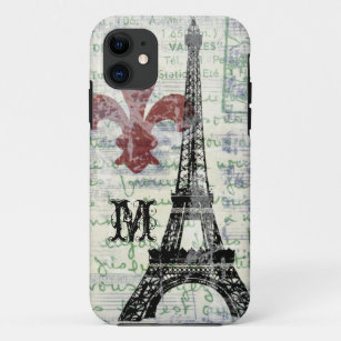 Coque iphone français vintage de Tour Eiffel