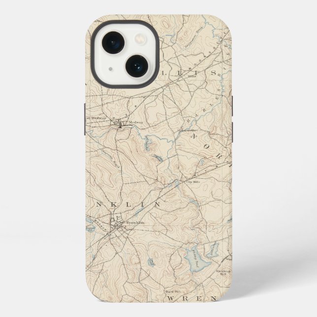 Coque iPhone Franklin, le Massachusetts (Verso)
