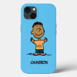 Etui iPhone 13 Franklin les bras écartés
