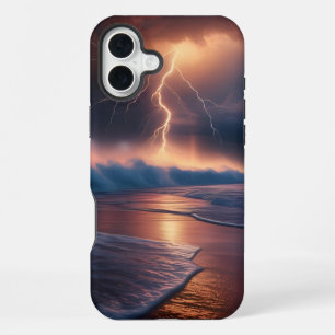 Coque iPhone 16 Plus Frappe de foudre plage deux
