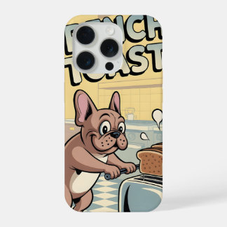 Coque iPhone 15 Pro French Bulldog Breakfast Cartoon Art